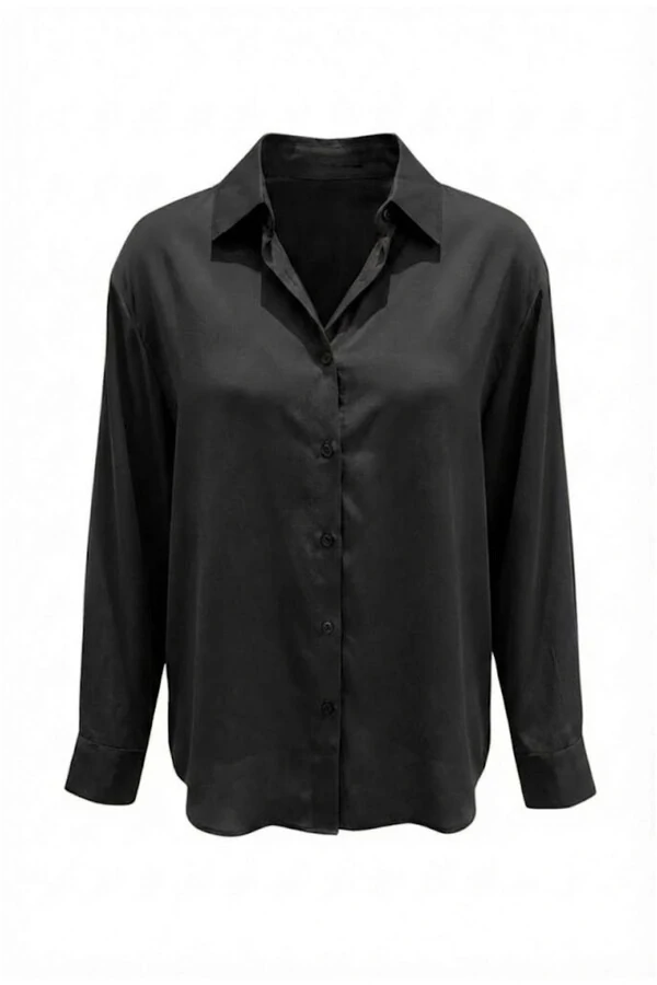 Camisa feminina manga longa em lyocell Kwi