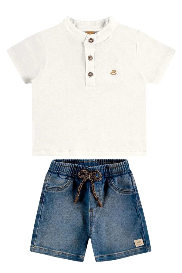 Conjunto camiseta e bermuda Up Baby