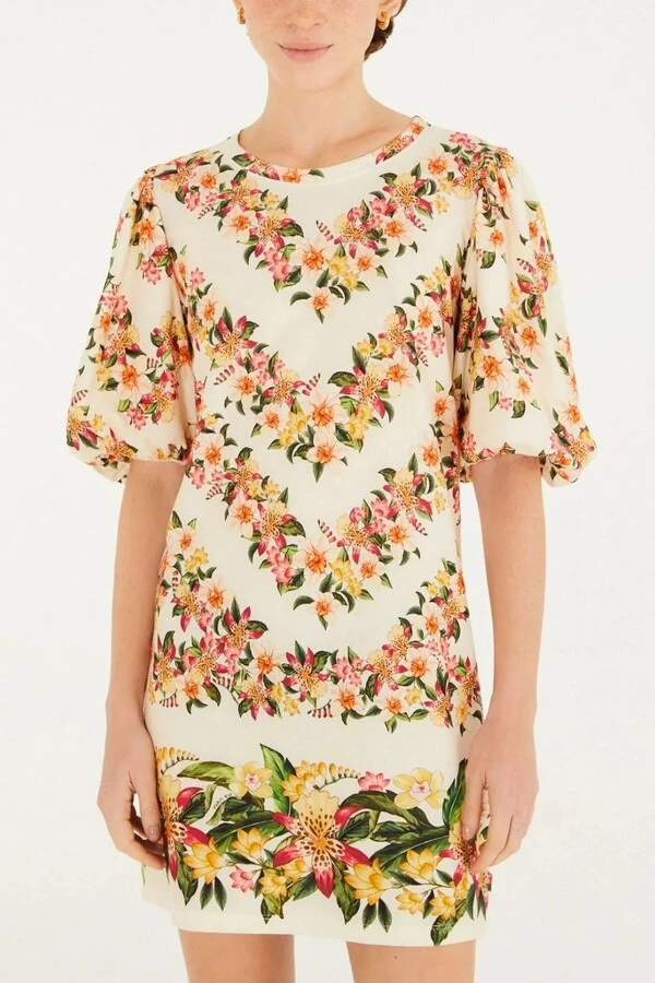 Vestido tshirt mg fofa floral mali Farm