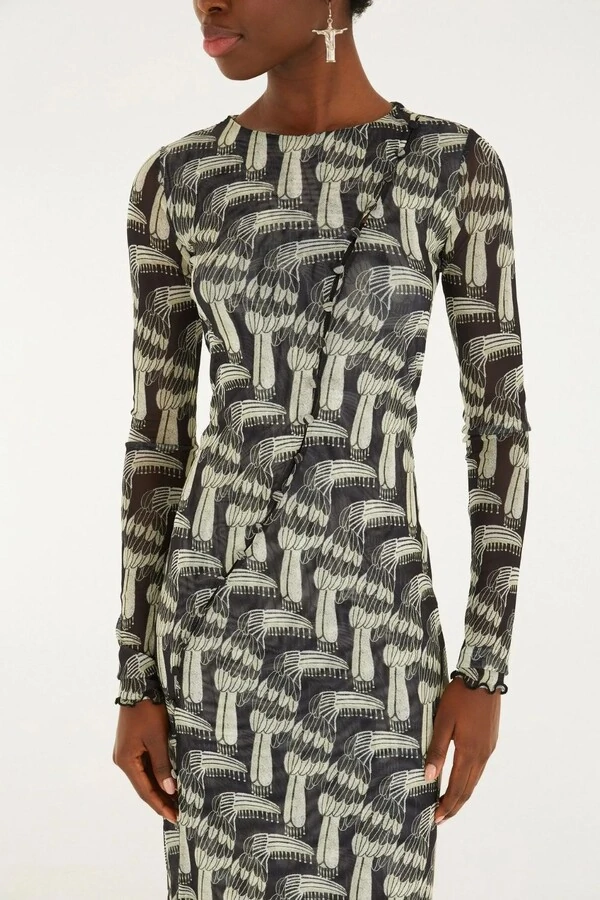 Vestido tunica botões tucanario Farm