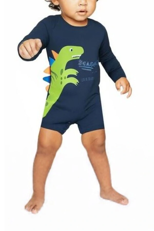 Macaquinho manga longa em malha uv fps+50 Up Baby