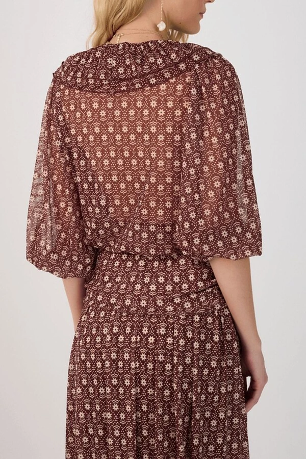 Bata tule estampa essência Dress to