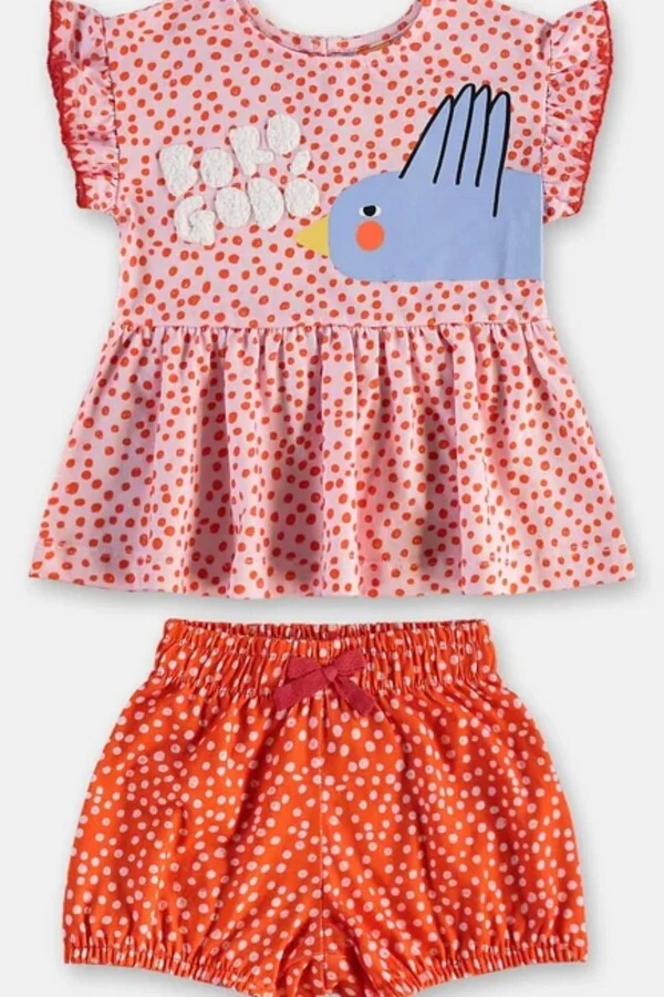 Conjunto blusa e short em malha digital Três e Já