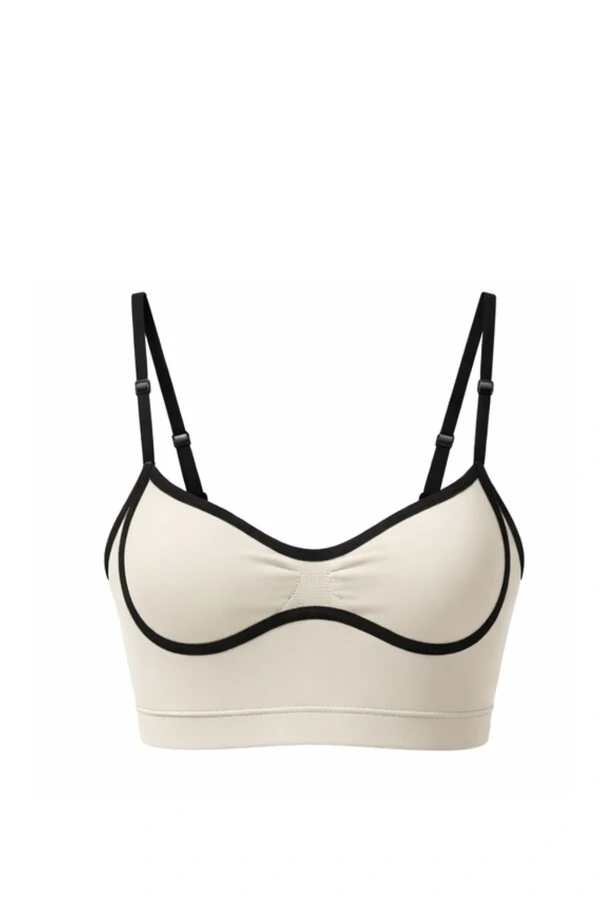 Top viés pair fitness em poliamida Kwi