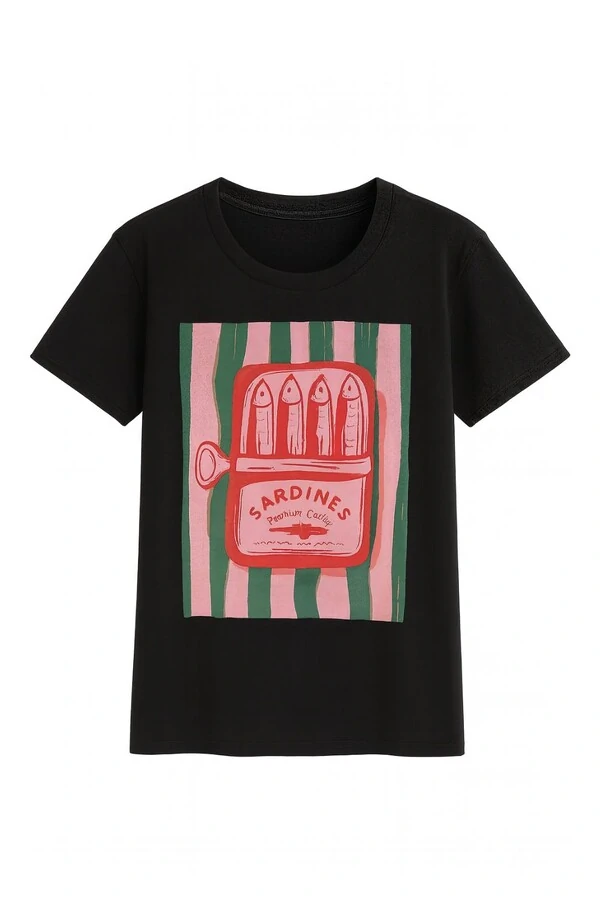 T-shirt over sardinha Kwi