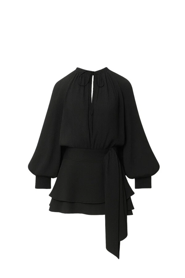 Vestido curto manga longa Kwi