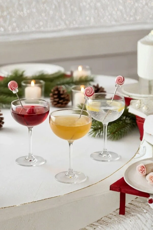 Kit misturador bebida corpo metal detalhe vidro Kwi