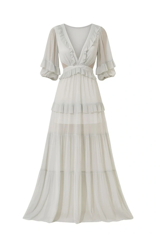 Vestido tule lurex Jo