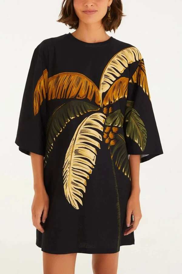 Vestido tshirt big itacare coqueiro Farm