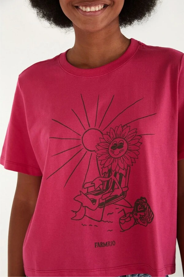 T shirt prainha siga o sol Farm