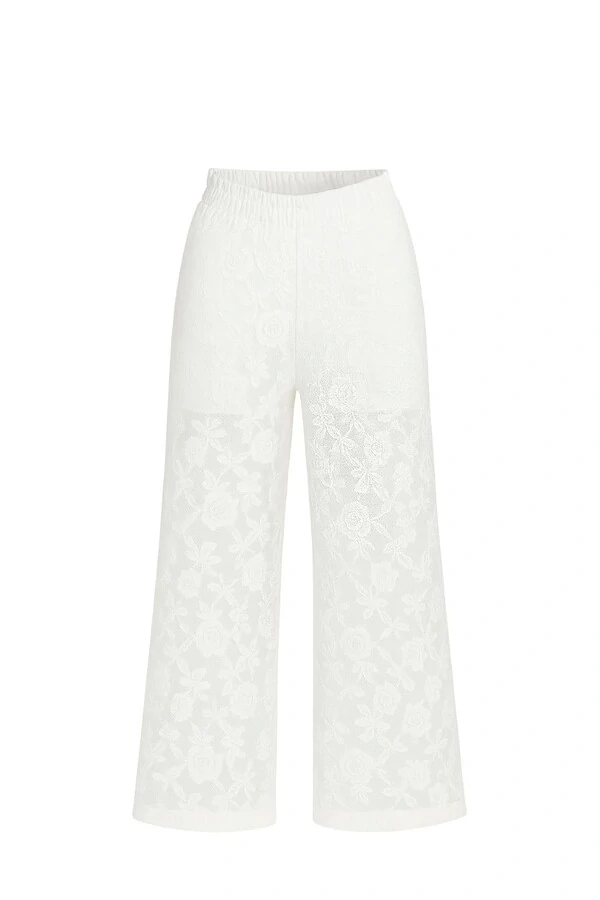 Calça de renda feminina Kwi