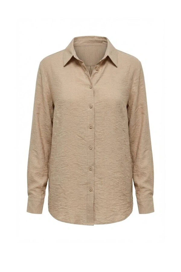 Camisa feminina plus size em viscose Kwi