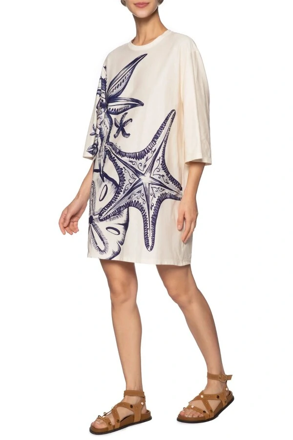 Vestido tshirt big mar de estrelas Farm