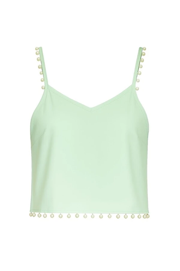 Blusa alcinha com perola Kwi