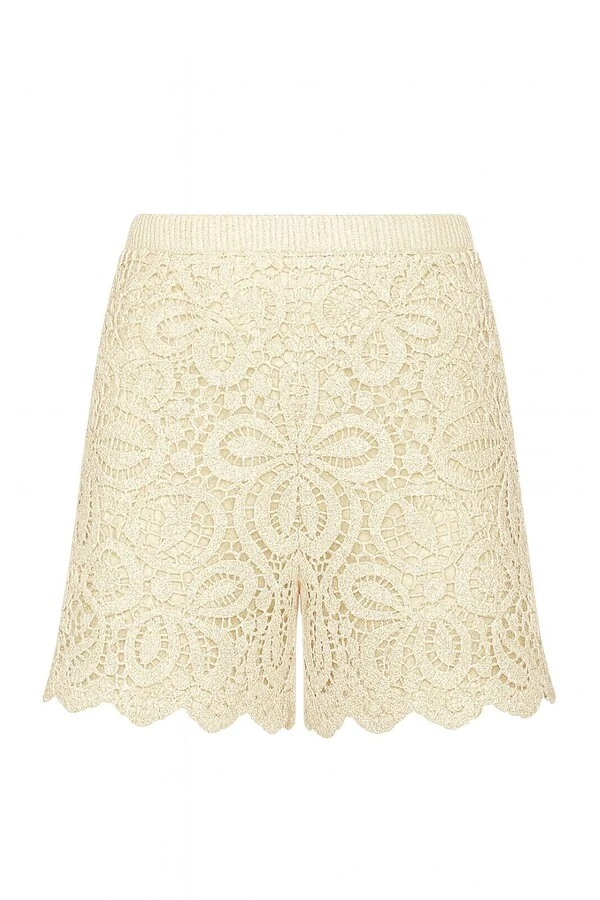 Shorts crochê trevo Kwi