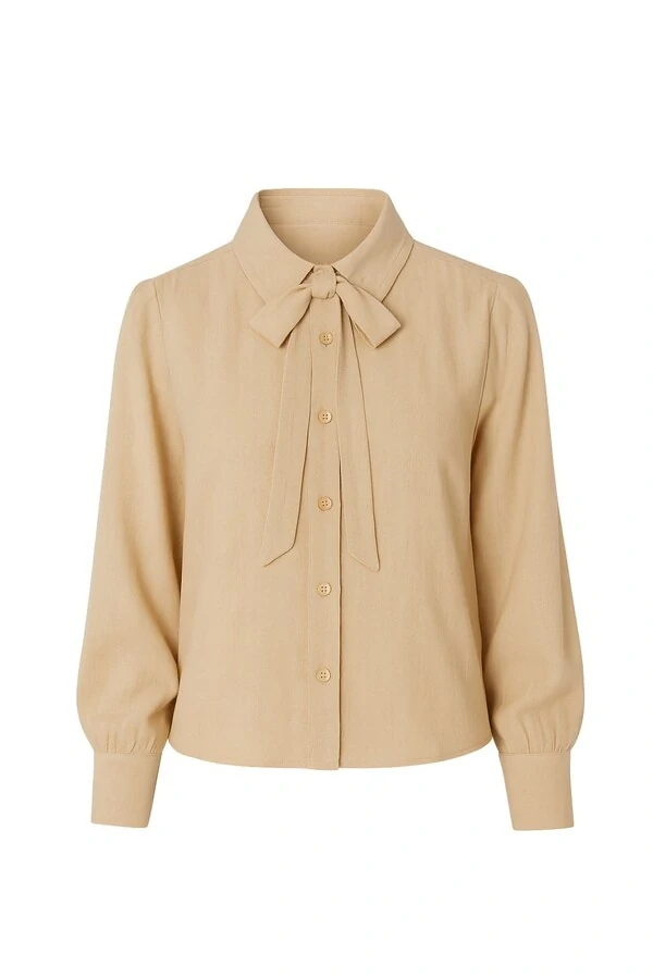 Camisa laço em viscose feminina Kwi