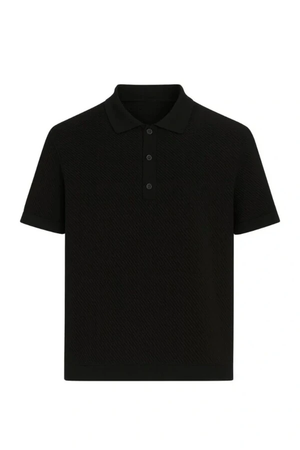 Camisa polo em tricot com botões Kwi