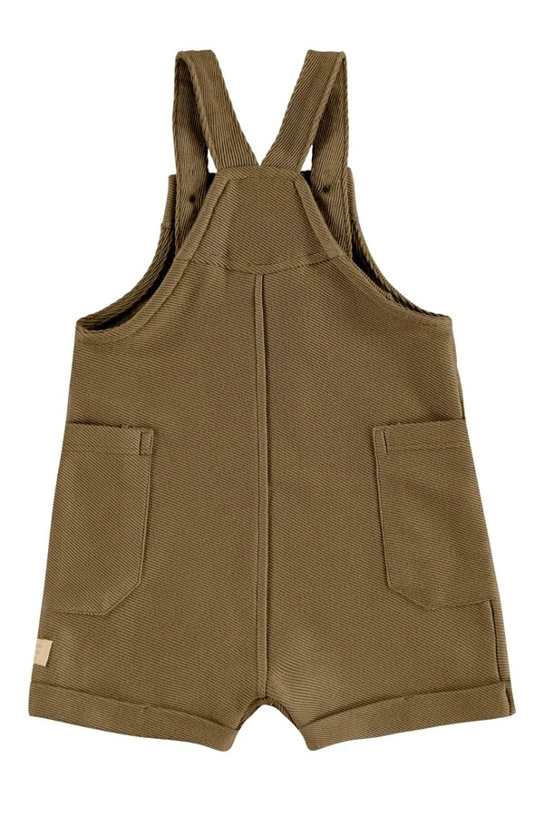 Jardineira em malha sarjada Up Baby