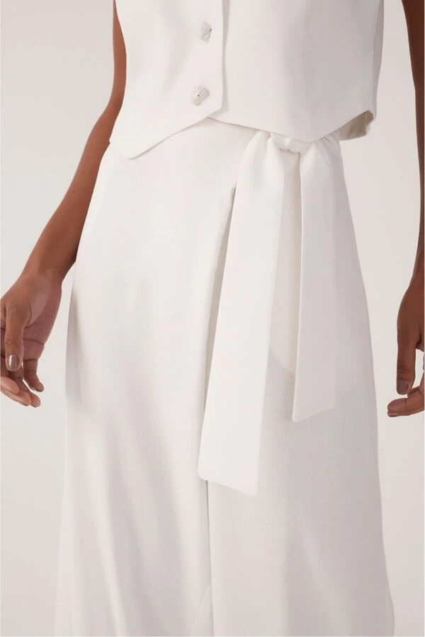 Calça linho transpasse Dress to