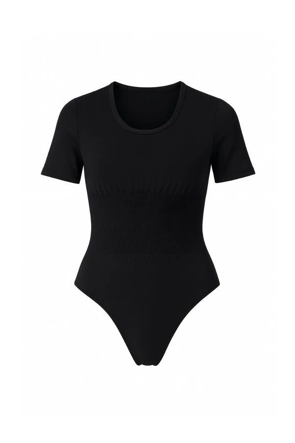 Body feminino manga curta modelador Kwi