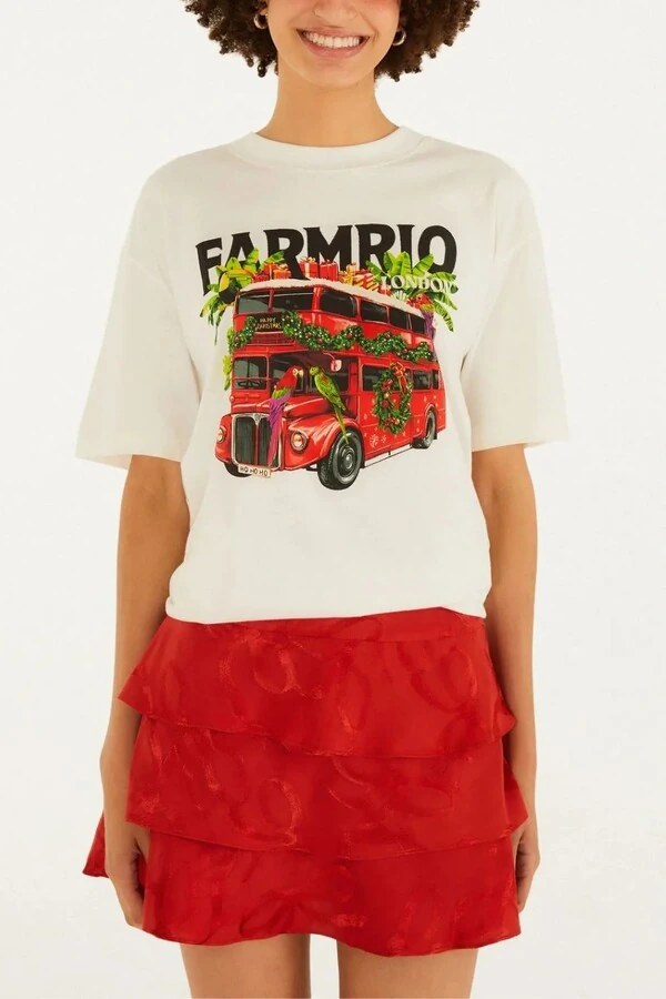 Tshirt media ônibus londres Farm