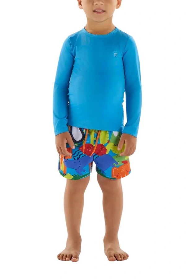 Camiseta manga longa praia em malha uv fps+50 Up Baby