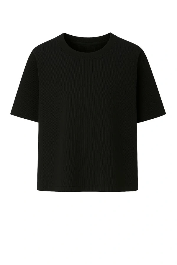 Camisa em Tricot gola careca Kwi