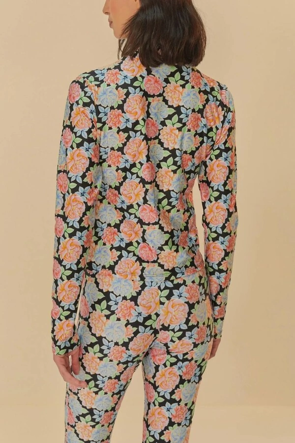 Blusa gola floral sofia Farm