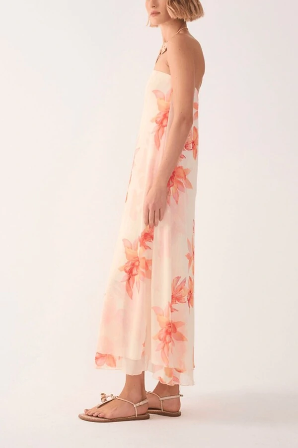 Vestido tule estampa beta Dress to