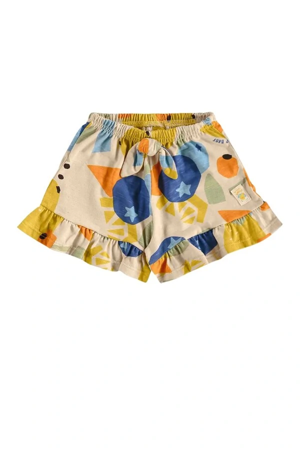 Conjunto body suedine e shorts malha flame Up Baby