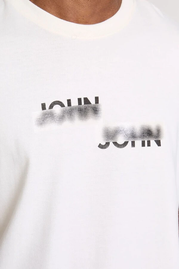 Camiseta relaxed fit double blur John John