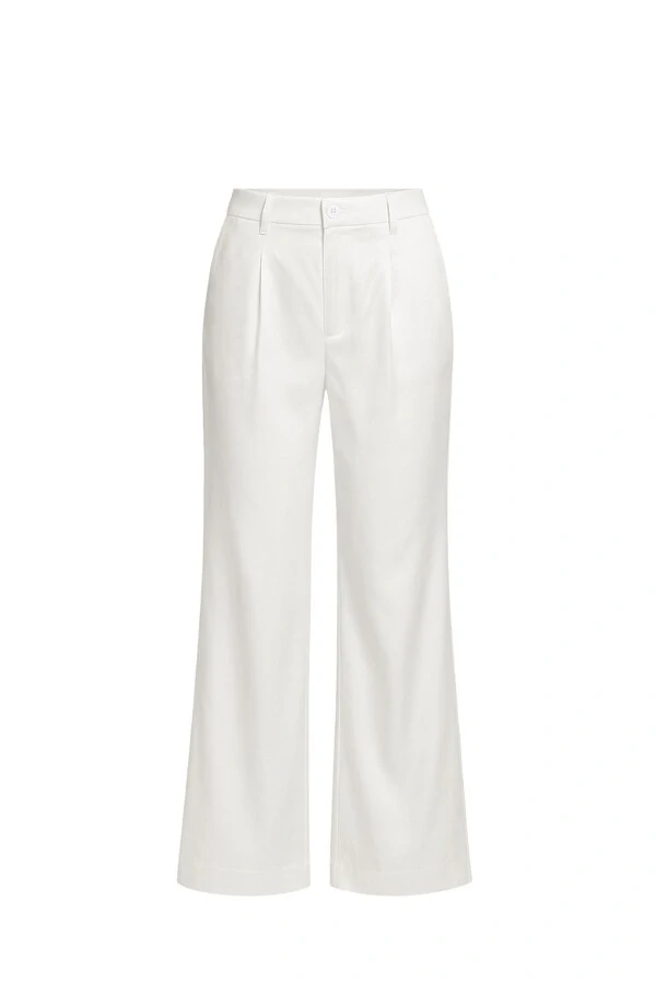 Calça pantalona acetinada feminina Kwi