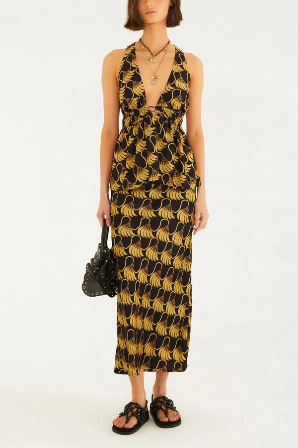 Saia longa banana tassel mini Farm