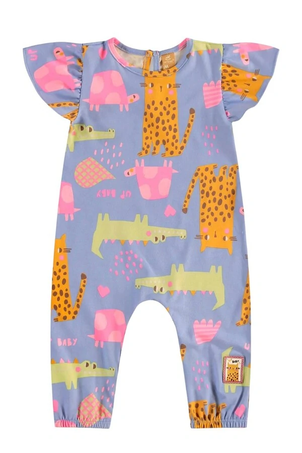 Macaquinho com faixa em cotton Up Baby