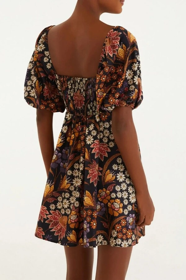 Vestido curto lili Farm