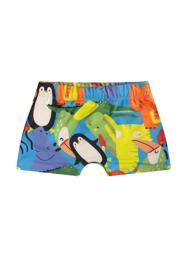 Conjunto camiseta e sunga boxer em malha uv fps+50 Up Baby