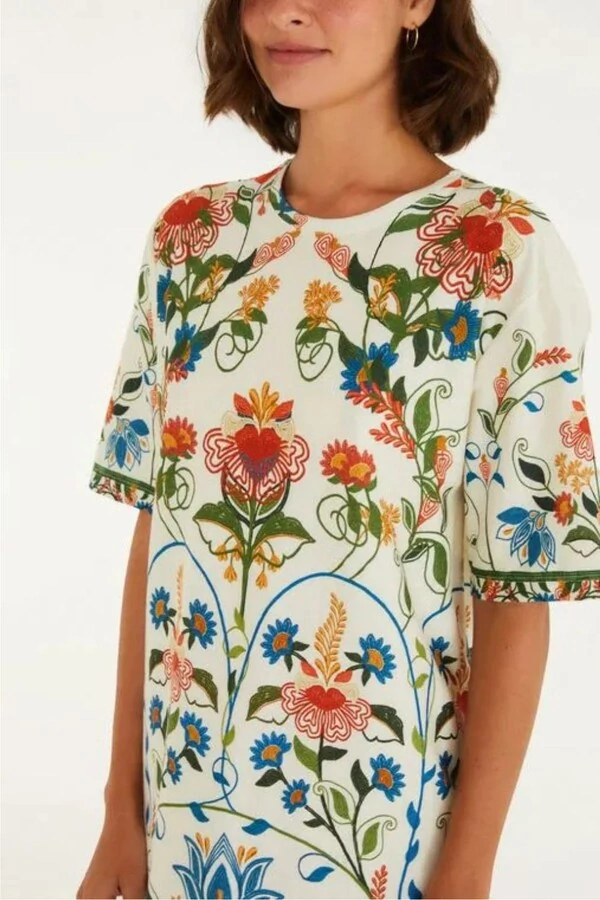 Vestido tshirt basico beleza Farm