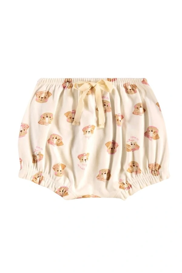 Conjunto body e short em suedine Up Baby