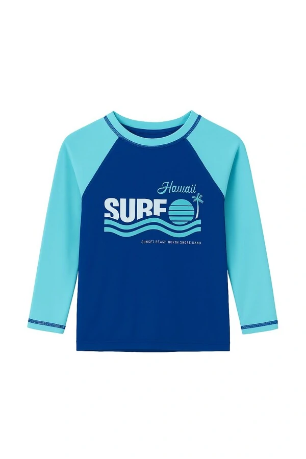 Blusa infantil manga longa uv surf Kwi