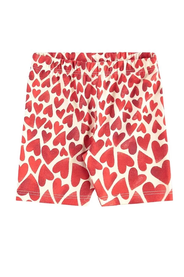 Conjunto blusa meia malha e bermuda cotton Up Baby