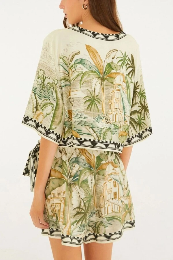 Tshirt cropped teresa lenço Farm