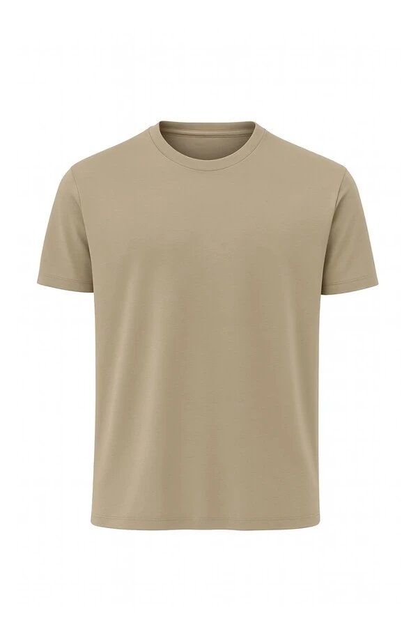 Camiseta masculina básica em malha Kwi