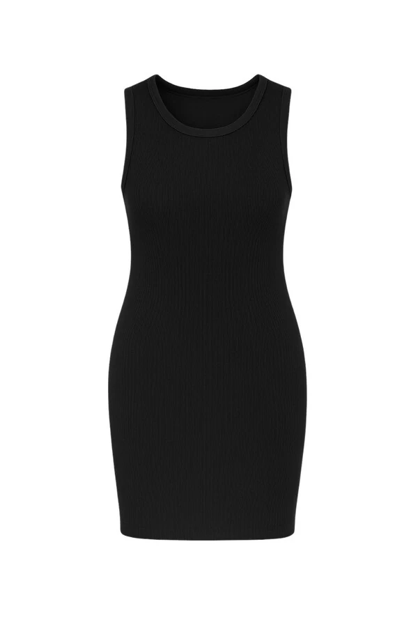 Vestido curto sem manga feminino Kwi