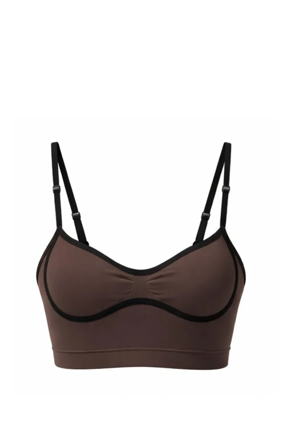 Top viés pair fitness em poliamida Kwi