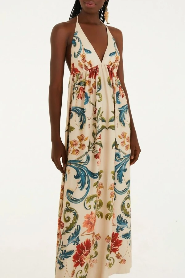 Vestido cropped sonho real Farm