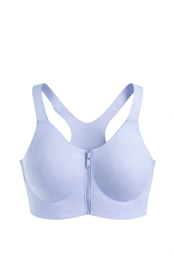 Top fitness zíper em poliamida Kwi