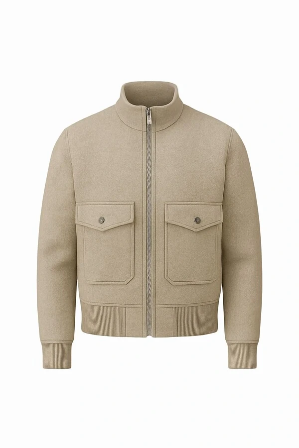 Casaco bomber em lã masculino Kwi