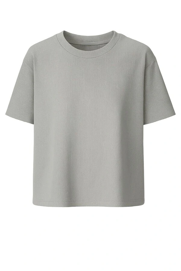 Camisa em Tricot gola careca Kwi