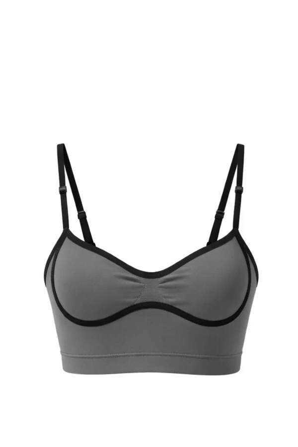 Top viés pair fitness em poliamida Kwi