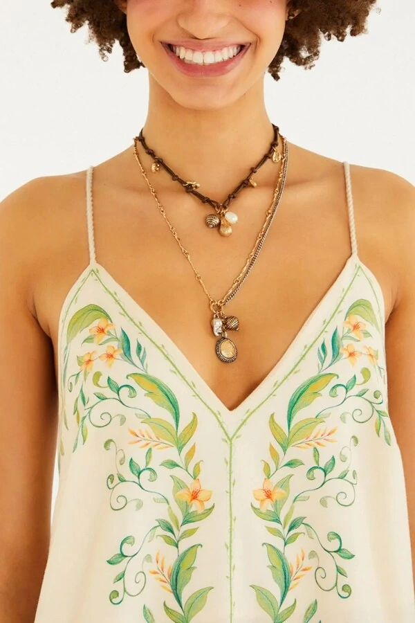 Vestido midi brisa de rio Farm